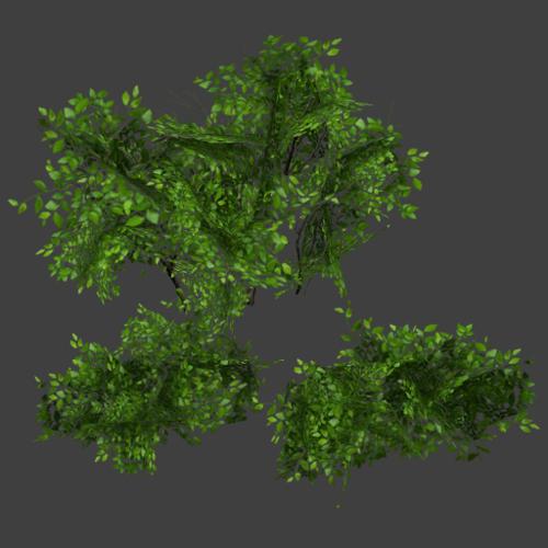 Low Poly Bushes preview image